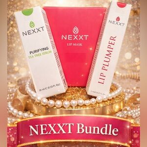 Nexxt Bundle - Lip Mask, Lip Plumper, And Tea Tree Serum